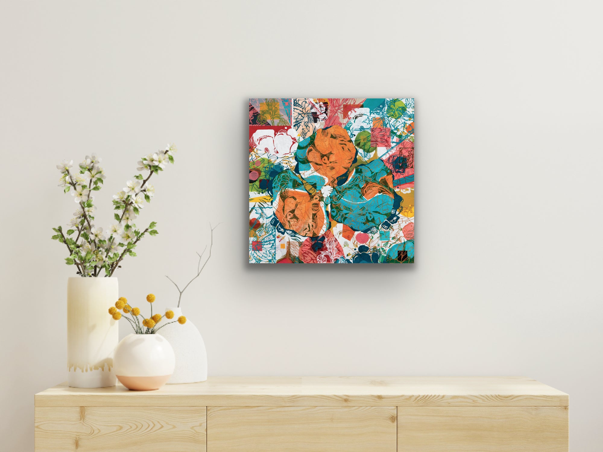 Little Orchid - Original painting – Kristina Hrafnhildur Plasgard Art