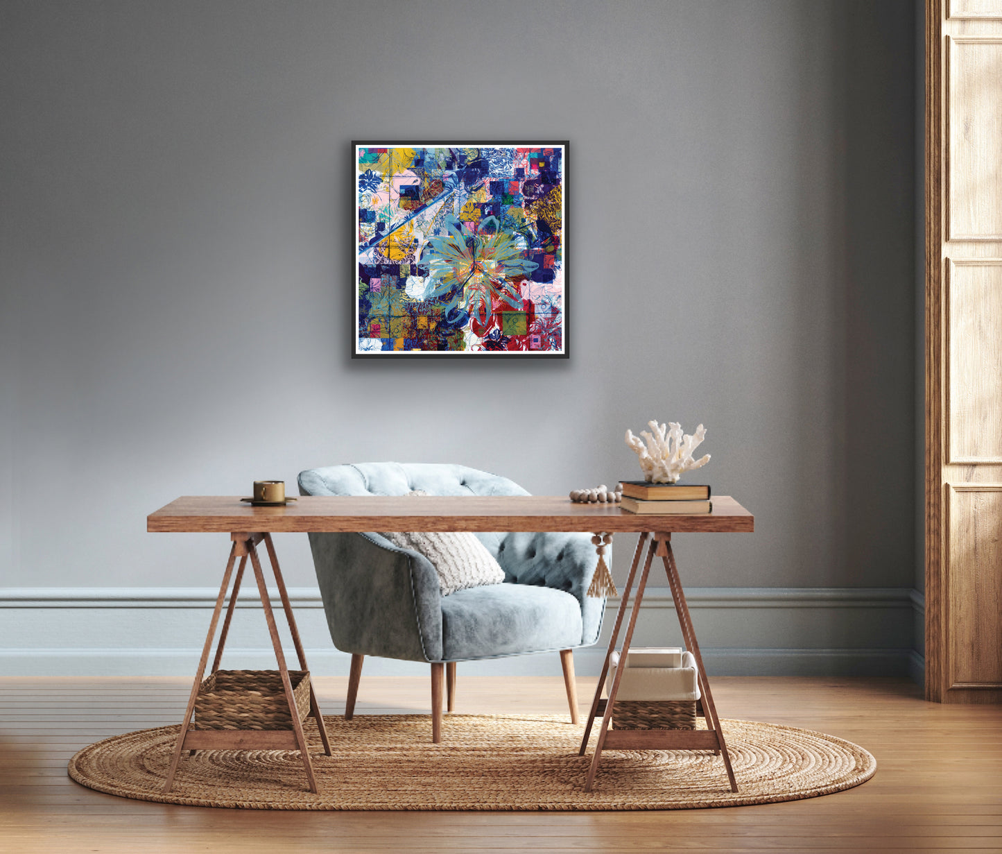 Blue Passionflower Fine Art Print