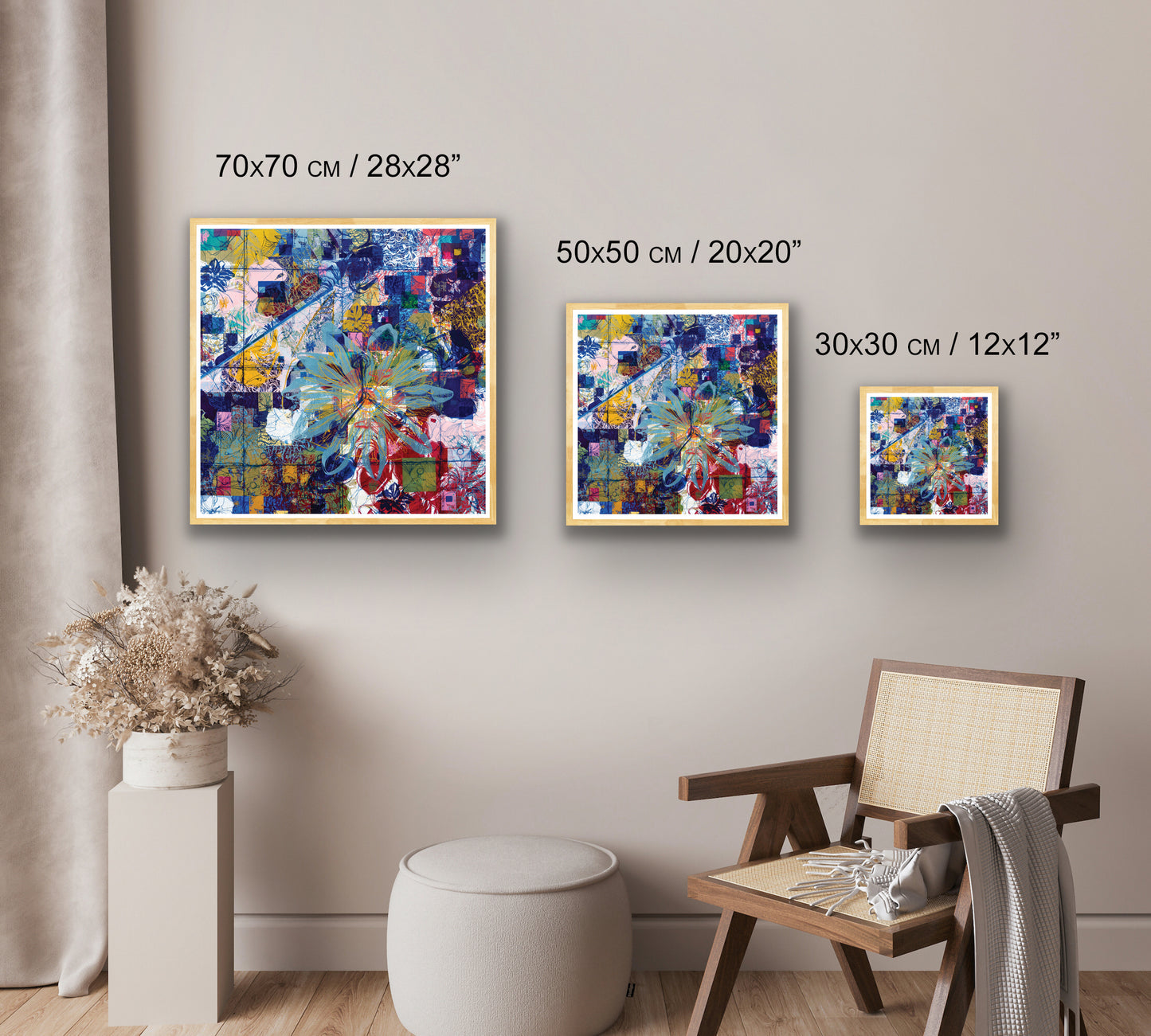 Blue Passionflower Fine Art Print