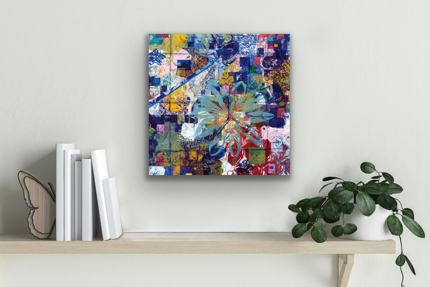 Blue Passionflower canvas print