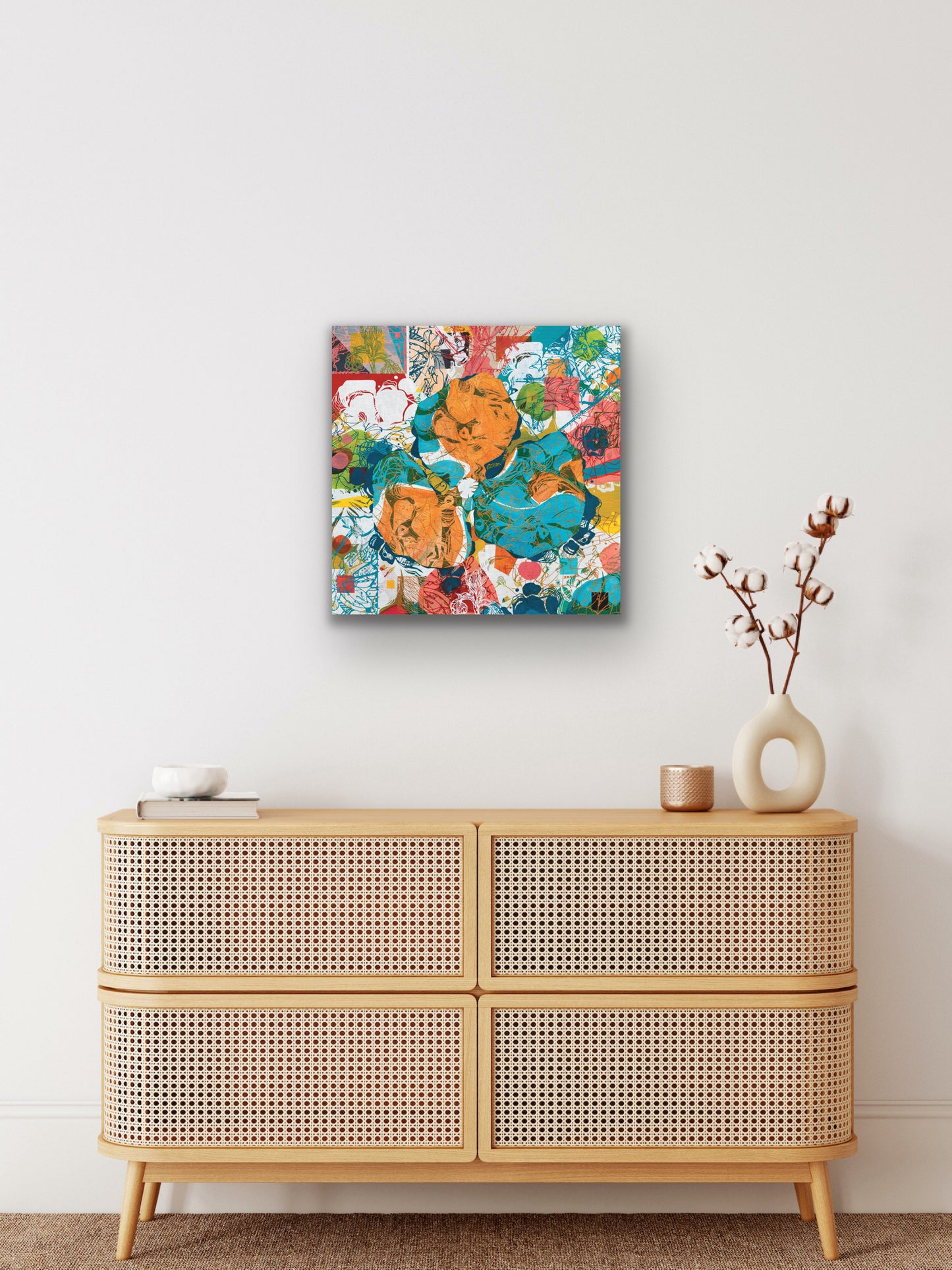 Little Orchid Canvas Print on the wall