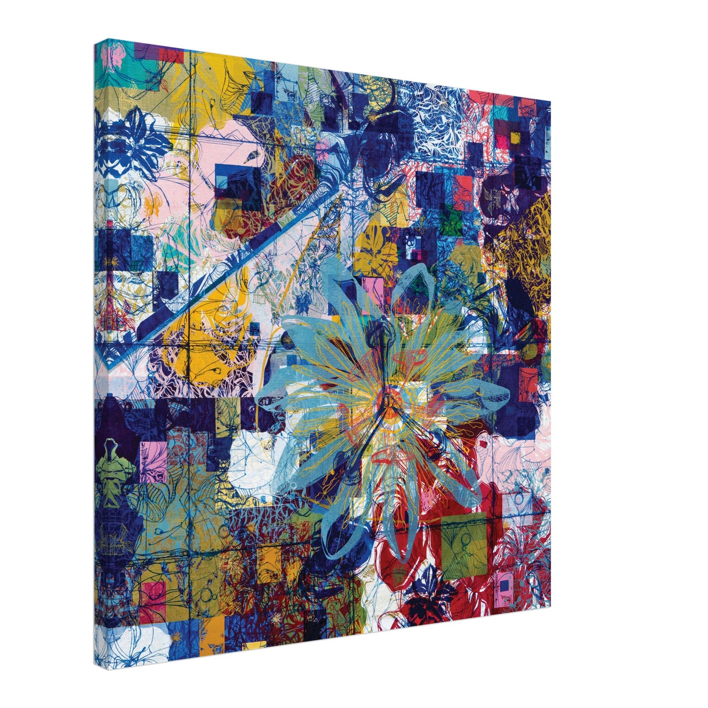 Blue Passionflower canvas print